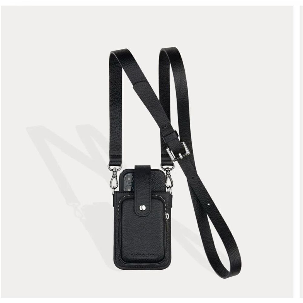 Bandolier emma Hailey black silver  holster crossbody iphone case/belt/strap set